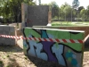 Graffiti-Kunst darf auch beim Parkour nicht fehlen. Foto: Bavandi