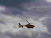 Der Rettungshubschrauber stieg auch auf.