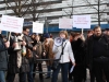Lauthals machten die Demonstrantem ihren Ärger Luft.