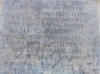Die Inschrift Leonardo DaVincis auf der Rückseite.
