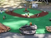 ein Baseball-Spielfeld in klein