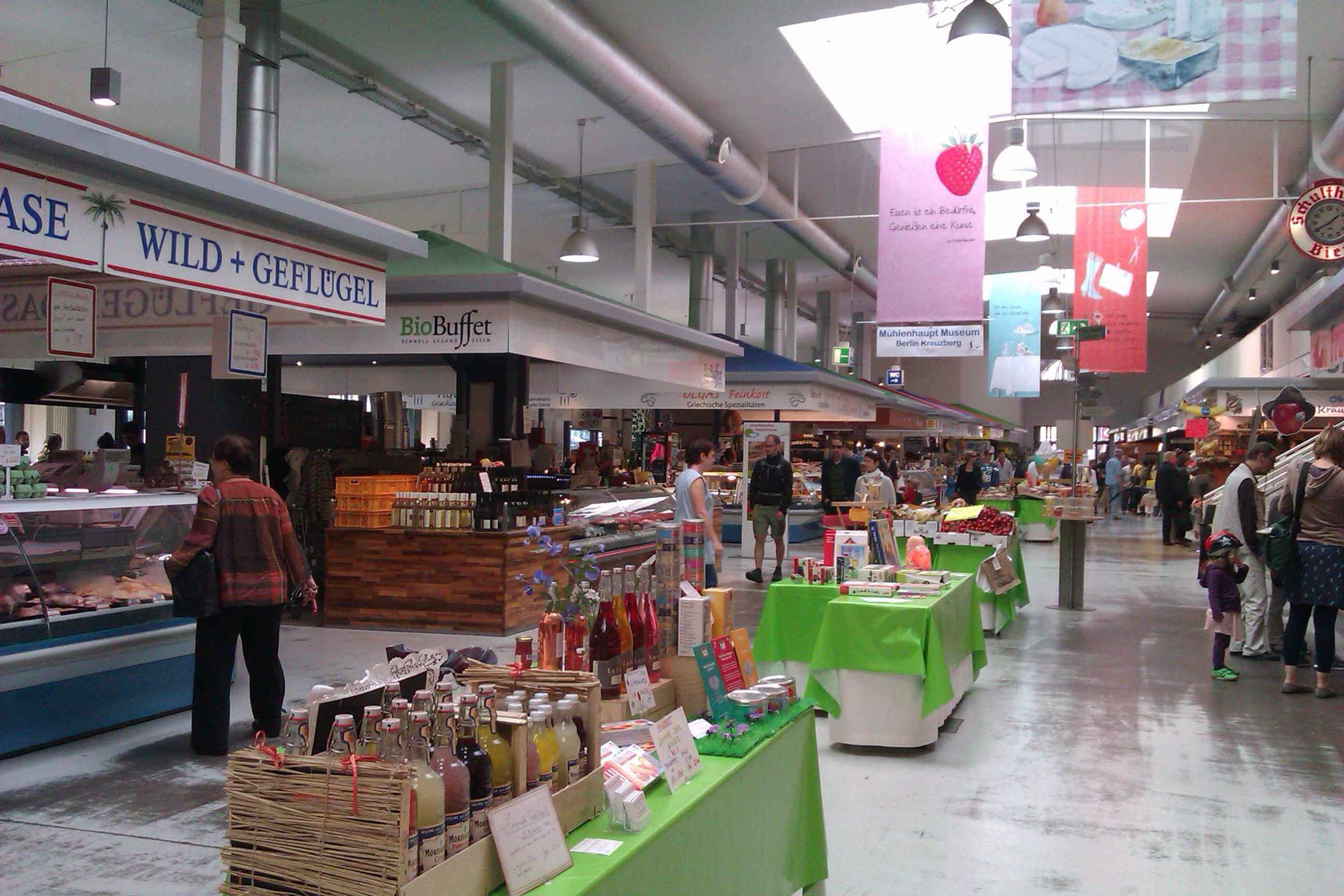 StadtrandNachrichten unterwegs … in der Marheineke-Markthalle in Kreuzberg