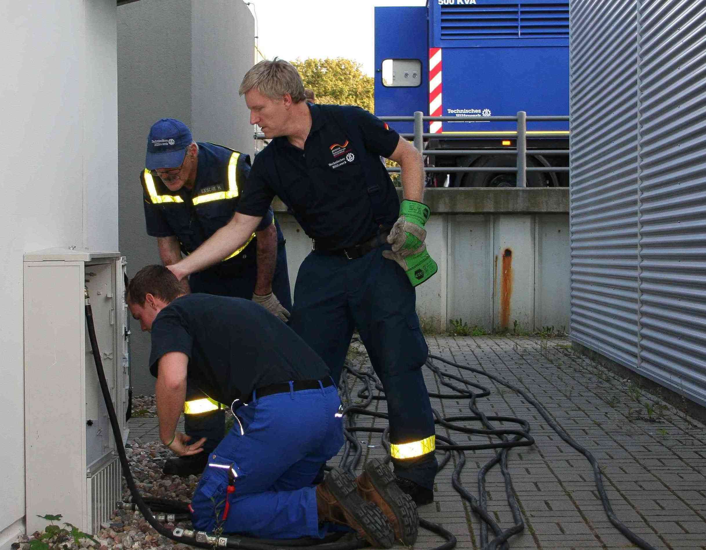 Stromausfall in der Tierklinik Düppel / THW stellt Notversorgung sicher