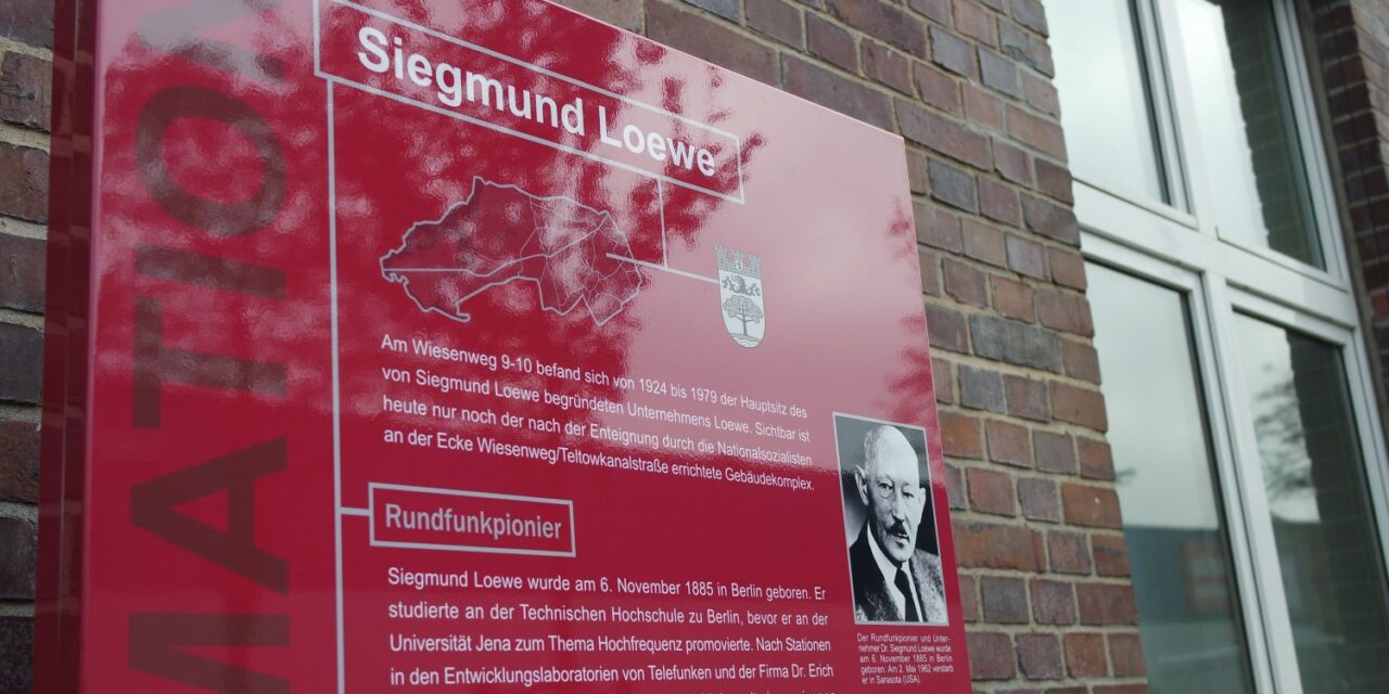 Erinnerung an den Rundfunkpionier Siegmund Loewe