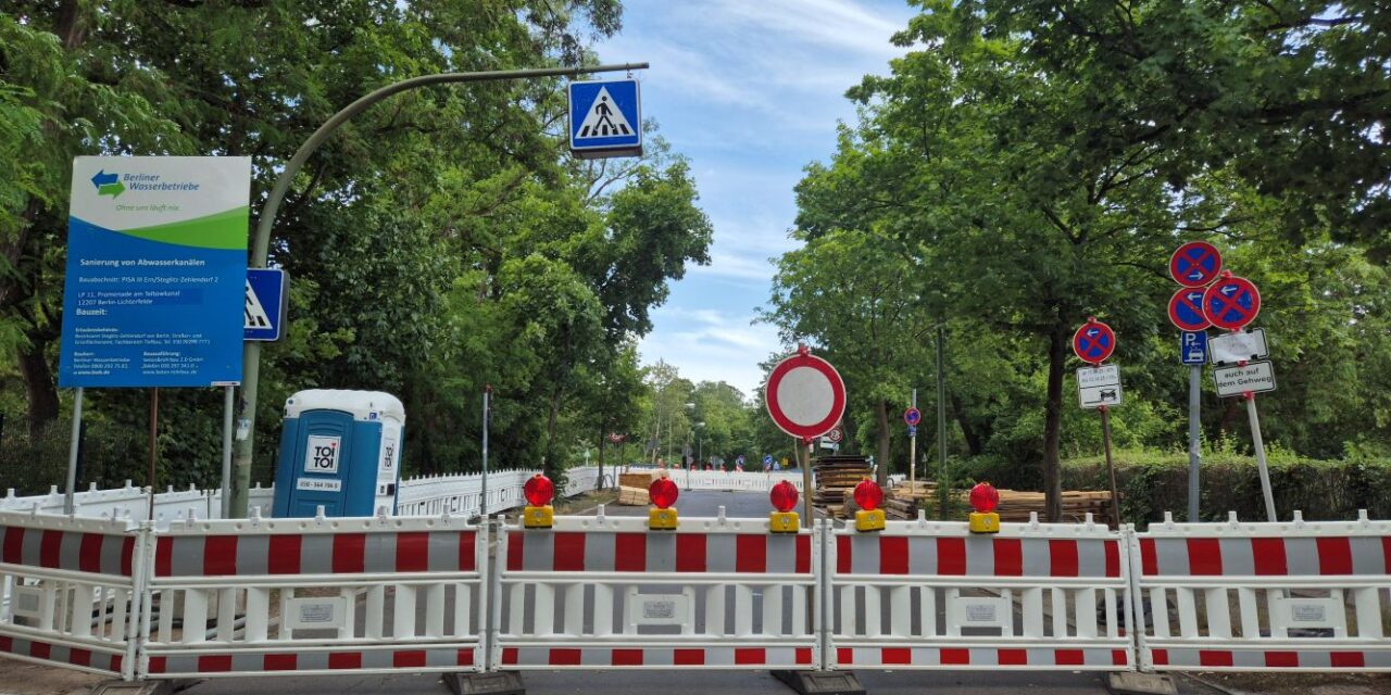 Teilsperrung der Bäkestraße
