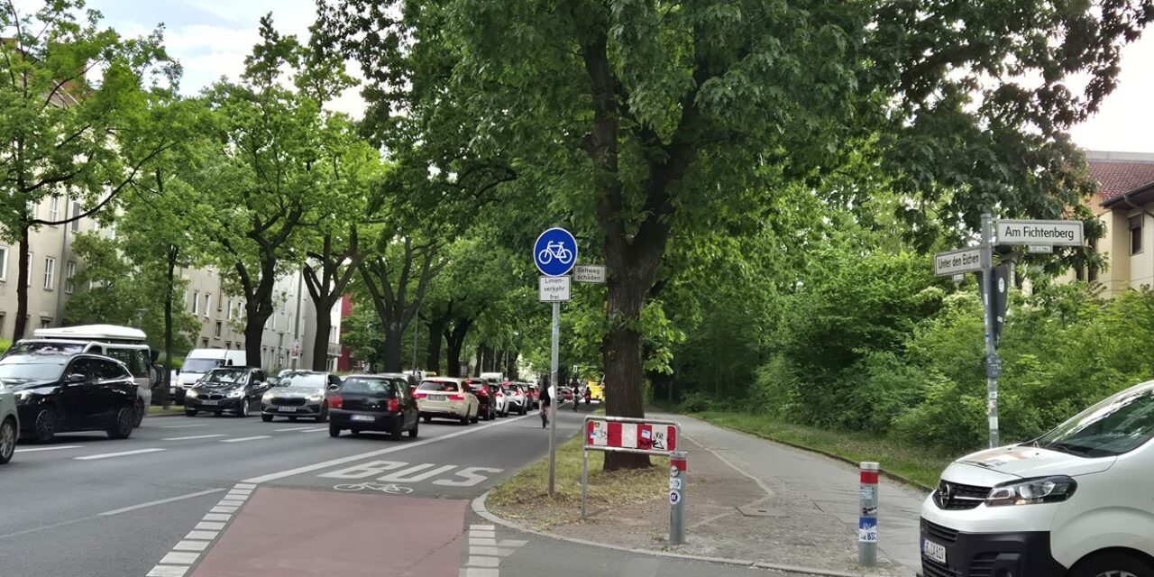 Radweg Unter den Eichen: Desaster mit Ansage